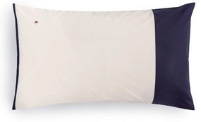 Μαξιλαροθήκη Tailor 220050 Navy Tommy Hilfiger 50X80 100% Cotton Percale