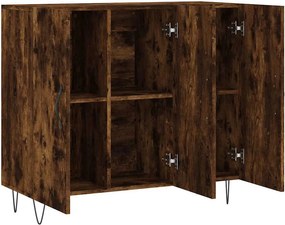 vidaXL Ντουλάπι Καπνιστή Δρυς 90x34x80 εκ. Επεξεργασμένο Ξύλο