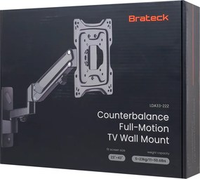 BRATECK επιτοίχια βάση τηλεόρασης LDA33-222, 23-43", έως 23kg, full motion