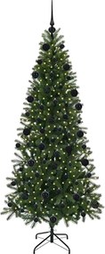 vidaXL Τεχνητό Χριστουγεννιάτικο Δέντρο Πράσινο 210 cm ΠΕ και PVC