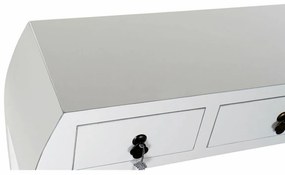 Έπιπλο Εισόδου DKD Home Decor Λευκό Ασημί 96 x 26 x 80 cm