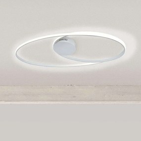 Φωτιστικό Οροφής-Πλαφονιέρα Giove/PLB 2451 78x43x5cm 48W White Sikrea Αλουμίνιο,Ακρυλικό