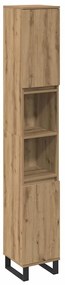 vidaXL Σετ Επίπλων Μπάνιου με αποθήκευση 3 pcs Καφέ 30 x 30 x 180 cm