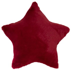 Amo la Casa Μαξιλαράκι Διακόσμησης Super Soft Fur 40x40 - Red Star