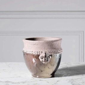 Βάζο Κεραμικό 2210-8 22x22x19,5cm Silver Supergreens Ceramic