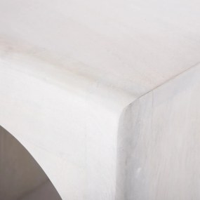 Ραφιέρα Κομμο Handyr Μασίφ Ξύλο Mango Σε Λευκό Χρώμα 60x35x120 Υ Εκ.