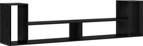 vidaXL Ντουλάπι TV 100 x 30 x 50 cm Μαύρη Δρυς Επεξεργασμένο Ξύλο