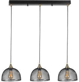 Φωτιστικό Οροφής - Ράγα Rota 941RTN1293 55x25x70cm 3xE27 40W Black Opviq