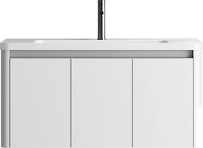 Martin Dione 100 White Plywood - Βαση Επιπλου με Νιπτήρα