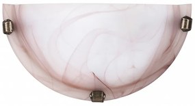Rabalux Alabastro Απλίκα Πλάτους 30cm Καφέ-Λευκό 3053