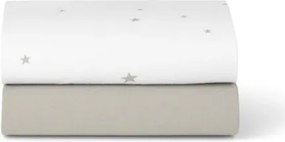 SNUZ ΣΕΤ ΣΕΝΤΟΝΙΑ 2τμχ ΓΙΑ ΛΙΚΝΟ 44x80cm WHITE/STAR