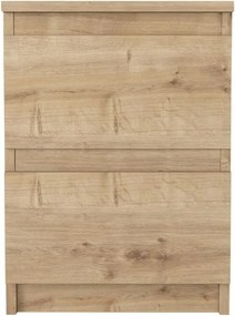 Κομοδίνο Breve Megapap χρώμα sapphire oak 39,8x41,8x55εκ.