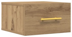 vidaXL Κομοδίνο Τοίχου Από Ξύλο Δρυός 35x35x20 εκ.