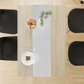 Τραβέρσα Αλέκιαστη Panama White DimCol 40Χ180 40x180cm Cotton-Polyester