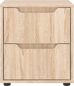 vidaXL κομοδίνο VISNES Sonoma Δρυς 45x40x50 cm Επεξεργασμένο ξύλο
