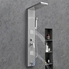 VEVOR Shower Panel Tower System Stainless Steel Column Rainfall Head Massage Jet
