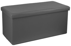 Ταμπουρέ Με Αποθηκευτικό Χώρο (76x38x38) A-S Fold Grey 140090B