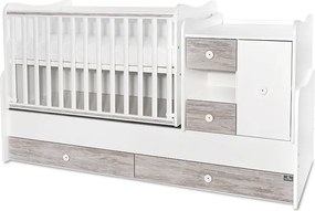 BED MINI MAXI 190/72 COLOUR WHITE/ARTWOOD NEW
