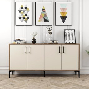 Stewehome Ξύλινος Μπουφές Μοντέρνος 160x35x78 cm