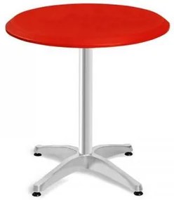 ΤΡΑΠΕΖΙ SAFIR ΚΟΚΚΙΝΟ 4 ΠΟΔΙΑ ΤΟΥΛΙΠΑ 70CM 838-14-106