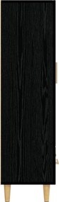 vidaXL Highboard Μαύρη Δρυς 70 x 31 x 115 εκ Επεξεργασμένο Ξύλο