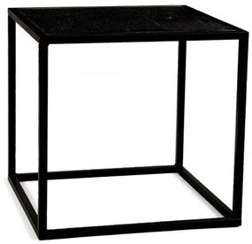 Τραπέζι Βοηθητικό Marble Cube LBTAH-MU71010 41,5x41,5x40cm Black Andrea House
