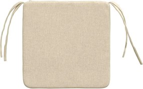 vidaXL Μαξιλάρια καθισμάτων 4 pcs Κρεμ 40 x 40 x 3 cm ύφασμα
