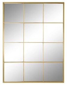 Τοίχο καθρέφτη DKD Home Decor Χρυσό Κρυστάλλινο Σίδερο Παράθυρο 90 x 2 x 120 cm 90 x 1,8 x 120 cm