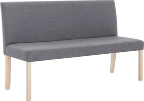 vidaXL Παγκάκι Ανοιχτό Γκρι 139,5 εκ. από Πολυεστέρα