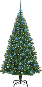vidaXL Τεχνητό Χριστουγεννιάτικο Δέντρο με 300 LED Πράσινο 180 cm