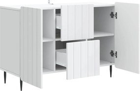 vidaXL Πλαϊνό γραφείο Λευκό 89 x 34,5 x 62 εκ. Επεξεργασμένο Ξύλο