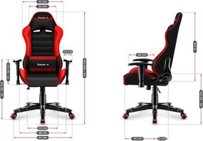 Καρέκλα Gaming Παιδική Huzaro Ranger 6.0 Mesh-Kokkino