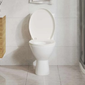 vidaXL Κάλυμμα Λεκάνης με Soft Close &amp; Quick Release Λευκό