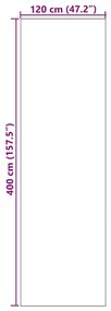 vidaXL Χαλάκι Εξώπορτας Ανθρακί και Μαύρο 120 x 400 cm 100% Πολυαμίδιο