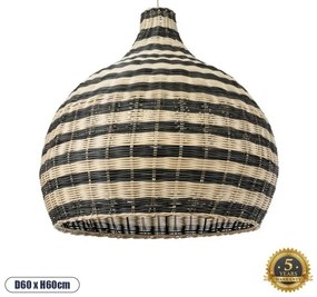 Boho Κρεμαστό Φωτιστικό Οροφής Μονόφωτο 01955 GloboStar-1955-Μπεζ 01955