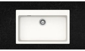 Schock Cristalite Manhattan 30080 Ένθετος Νεροχύτης 79x50cm Superwhite