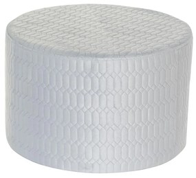 Υποπόδια DKD Home Decor πολυεστέρας Sky μπλε Σφουγγάρι Ξύλο MDF (55 x 55 x 35 cm)