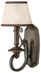 Απλίκα Φωτιστικό Τοίχου 1xE14 Μπρονζέ Plymouth HK-PLYMOUTH1 Elstead Lighting-HK-PLYMOUTH1-Μπρονζέ HK-PLYMOUTH1