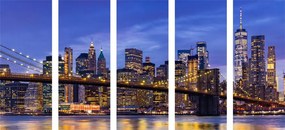 Μαγευτική γέφυρα εικόνας 5 τμημάτων στο Μπρούκλιν - 100x50