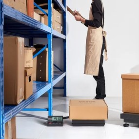 VEVOR Shipping Scale Digital Postal Scale 110 lbs x 0.07 oz. AC/DC Package LCD