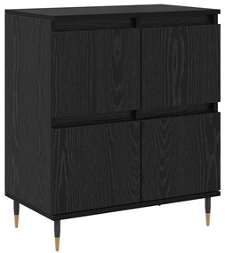 vidaXL Πλαϊνό γραφείο Μαύρο 60 x 35 x 70 cm Επεξεργασμένο ξύλο