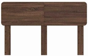 vidaXL Κεφαλάρι με κεφαλάρι Καφέ δρυς 150 cm Επεξεργασμένο ξύλο