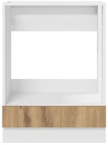 vidaXL Ντουλάπι φούρνου με αποθήκευση artisan δρυς 60 x 46 x 81.5 εκ