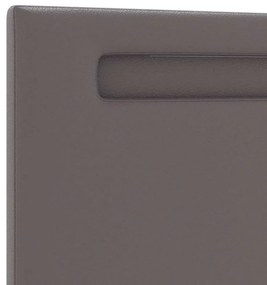 vidaXL Κεφαλάρι Επιτοίχιο με κεφαλάρι Γκρι 160 cm PVC