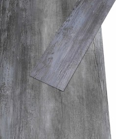 vidaXL Πλάκες Δαπέδου 18 pcs Γκρι 5,26 τ.μ. PVC