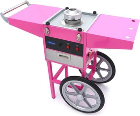 Candy Floss Machine – Ø 52cm – Pink – with Cart