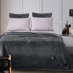 Κουβέρτα Bolzano (Σετ 2τμχ) Anthracite Guy Laroche Μονό 160x220cm Πολυέστερ