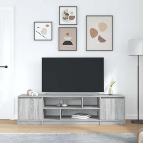 Έπιπλο Τηλεόρασης Γκρι Sonoma 188,5x41x50 εκ. Επεξεργ. Ξύλο - Γκρι