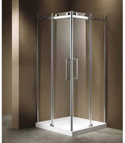 KARAG STOCKBATHROOM Καμπίνα τετράγωνη με διάφανο κρύσταλλο ELIXIR 100 KARAG 70x70x190cm KARAG-5206836546674