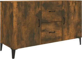 vidaXL Μπουφές Καπνιστή Δρυς 100 x 36 x 60 εκ. Επεξεργασμένο Ξύλο